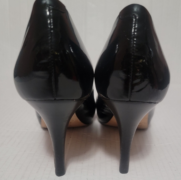 VIA SPIGA Patent Black Heels Size 9 euc - Picture 4 of 7